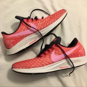 Nike zoom Pegasus 35 - pink & orange running shoe